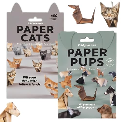 Regalo perfetto: questo kit di origami è un regalo ideale per gli amanti degli animali, con il pezzo finito che funge da ornamento distintivo per scrivanie, scaffali o camere da letto.