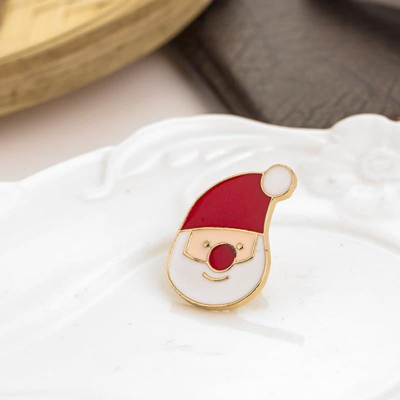 Santa Claus Christmas Theme Cartoon Enamel Pins Creative Brooch Lapel Pin Badge Cute Metal Brooch Pins Accessories Decoration for Girls Boys Women Clothes Backpacks Decor3