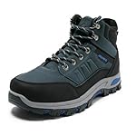 JOMIX Botas Trekking Hombre Impermeables Zapatilla...: Botas Impermeables para Trekking – Diseñadas para hiking y senderismo, estas botas trekking hombre protegen de la lluvia, la nieve y el barro. Comodidad y Ligereza – Zapatillas outdoor hombre con plantilla acolchada y suela flexible, ideales para lar...