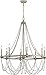 Feiss F3332/8FWO/DWW Beverly Rustic Chandelier, 8-Light 480 Watts (45"H x 36"W), French Washed Oak/Distressed White Wood