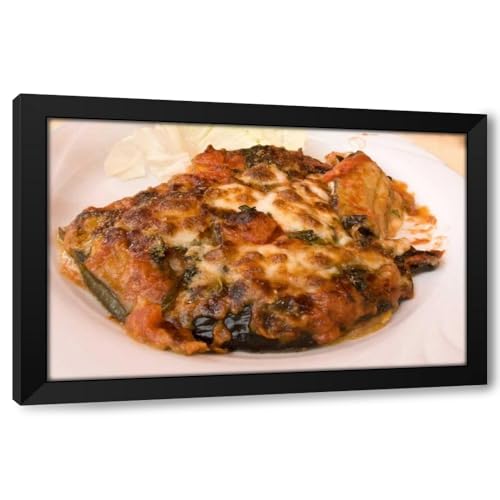 ArtDirect Italy, Positano Plate of eggplant parmesan Custom Framed Art