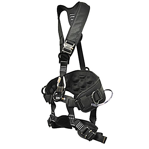 Fusion Climb Tac-Scape Heavy Duty Tactical Full Body Padded Y Style Rescue Harness, Professional harness, heavy duty, construction, roofing harness (TCH-603-3D-M)