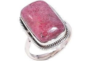 Stunning Rhodonite Sterling Silver Ring: A Gemstone Masterpiece