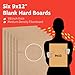 Artlicious - 9x12 Hardboard 6 Pack - Great Alternative to Canvas Panel Boards
