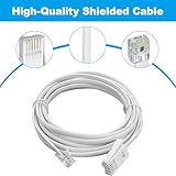 1 Pcs 5-Meter BT to RJ11Cable, Telephone Cable PhoneCable for Landline ADSL Modem Cable, BT Telephone to RJ11Cable for Landline, Router, ADSL Broadband, Fax, Sky Box, Virgin Media (White 6P2C) - Image 3