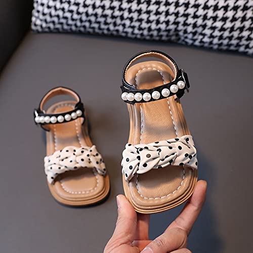 Infant Baby Toddler Girl Casual Buckle Sandal Open Toe Ruffle Dot Bow Flower Dress Soft Sole Beach Shoes4