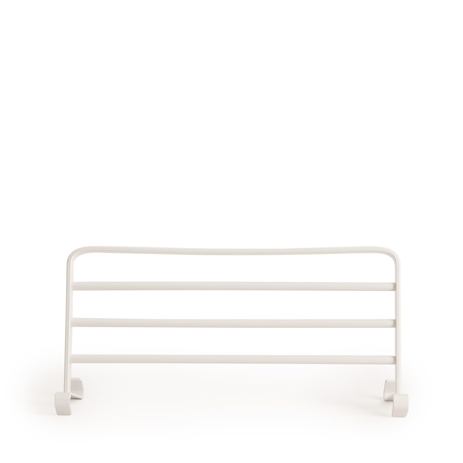 CREATE/Etagère avec Crochets et 3 Barres pour Porte-Serviettes Blanc/Etagère supplémentaire, Permet de Suspendre Les Serviettes, 46x23x2 cm