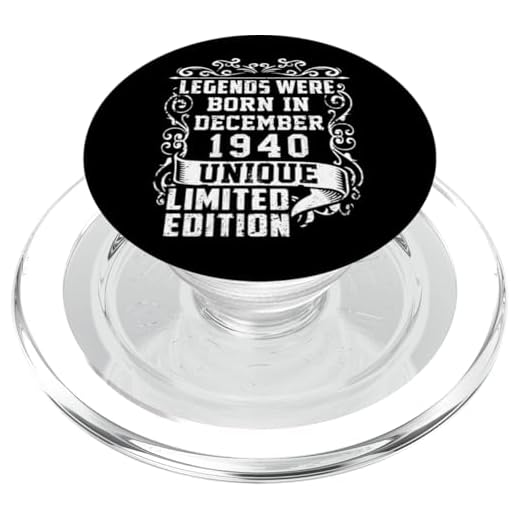 Cumpleaños Diciembre 1940 Edición Limitada Regalo Vintage PopSockets PopGrip para MagSafe