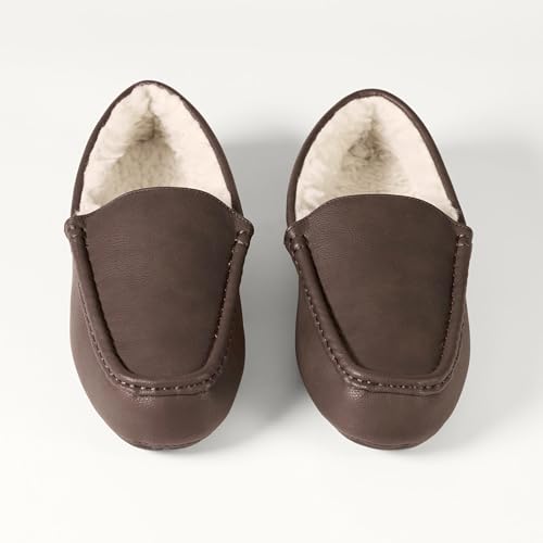 Image of Amazon Essentials Men's Memory Foam Moccasin Slippers