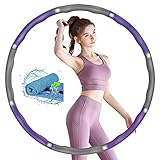 🔥【6-8Abnehmbares Design】Benutzer können die Größe des Reifen anpassen, um ihn entsprechend ihrem Körpertyp und ihrer Altersgruppe zu verwenden.Das Paket ist 8 Abschnitte, 0,9 kg und misst 19-35 Zoll breit.6 Sektionen(28.In, 1.65Ib für Kinder ) ；7Sektionen (32In, 1.98Ib geeignet für Personen bis 50 kg)； 8 Sektionen(35In, 2.1Ib geeignet für Personen über 50 kg).Perfekt für Anfänger.Leicht zu tragen und einfach zu lagern.