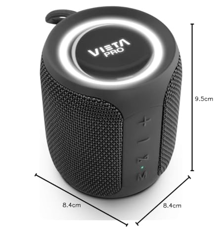Vieta Pro Altavoz Portátil Bluetooth Potente 20W, Radio FM, Resistente al Agua, 12H Batería, Micrófono, Estéreo, USB-C, TWS, Compatible con Alexa | Altavoz inalámbrico Autoamplificados Easy 2
