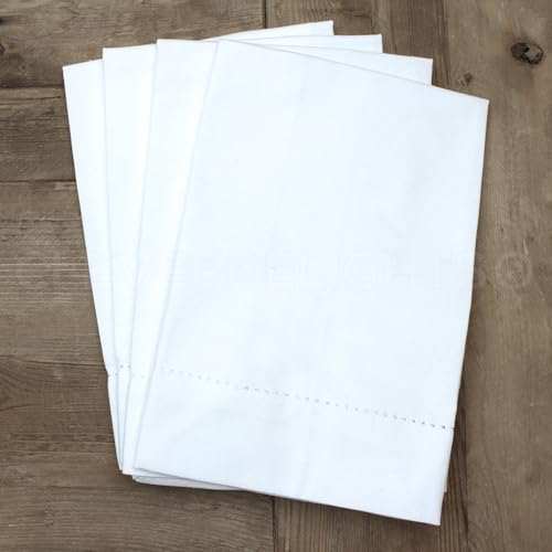 Servilletas de Tela Cuadradas Blancas 20" Pack 4 miniatura 6