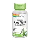 Solaray Super Aloe Vera Gel 8000mg | Naturally Occurring Amino Acids, Vitamins, Minerals, Enzymes & Antioxidants for Healthy Digestion Support | 100 CT