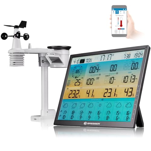 Bresser WLAN 8 Stazione meteorologica 7-in-1 giorni 4CAST XL ad energia solare