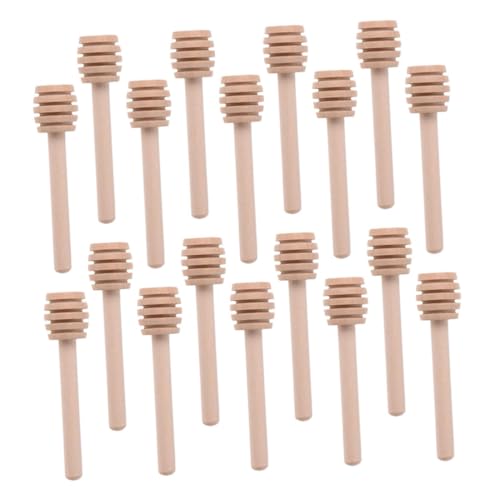 OKUMEYR Wooden Honey Wands 25 Pcs Honey Stir Sticks Bulk Mixing Rods Reusable for Syrup Jam Perfect for Christmas Decor