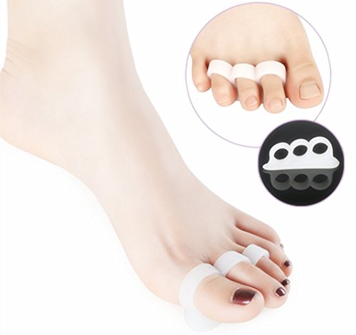 vuUUuv Three-Holes Snail Silicone Toe Separators Used for Hallux Valgus and Overlapping Toe and the Adjusting Device Used for Accruing the Bending and Separating of Hammer Toes