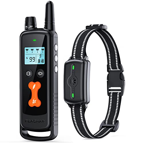 Dog Shock Collar, PEACHAR Dog Training Collar with 2300Ft Remote, Electric Shock Collar with