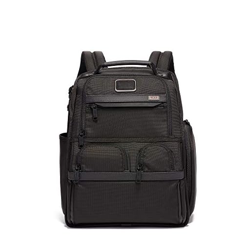 TUMI - Alpha 3 Compact Laptop Brief Pack - 15 Inch Computer Backpack for Men and Women - Black