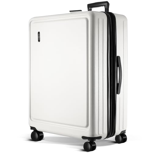 Image of 28 Inch Luggage with Spinner Wheels, Hard Shell Suitcase with TSA Locks for Luggage, Travel Large Suitcase, Expandable Hard Shell Suitcases, White