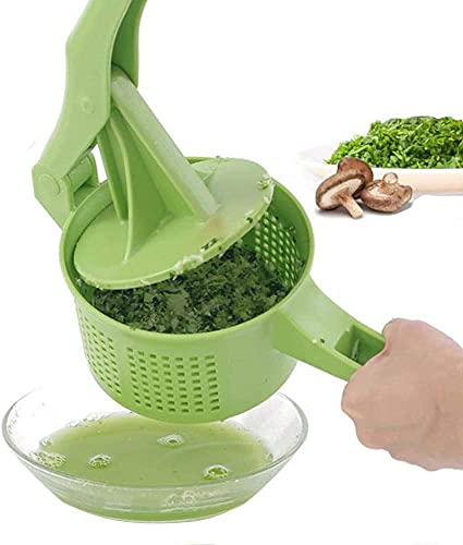 LUAMY 手動野菜絞り器、1.2L脱水フルーツ絞りジューサーキッチン脱水機絞り器、オレンジ餃子充填ろ過水分