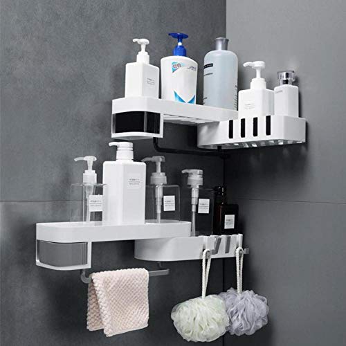 Étagère de rangement douche sans percer pour optimiser les petits coins - 3