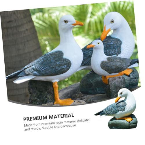 Goéland méditerranéen en résine déco extérieure statue oiseau chic - 7