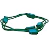 Woods Light Duty Extension Cord, 15Ft, 18/2, SPT-2, Indoor Household Cord, 9 Outlets, Green, 2189