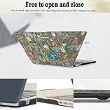 HLAAJJX Twarda obudowa do MacBooka 30.5 cm 2018 2017 2016 2015 model A1534 z wyświetlaczem Retina, stylowa twarda obudowa ochronna, kreatywna półka na książki