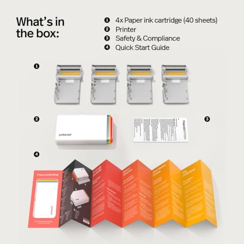 Polaroid Hi-Print + Paper Bundle - 2nd Generation Bluetooth