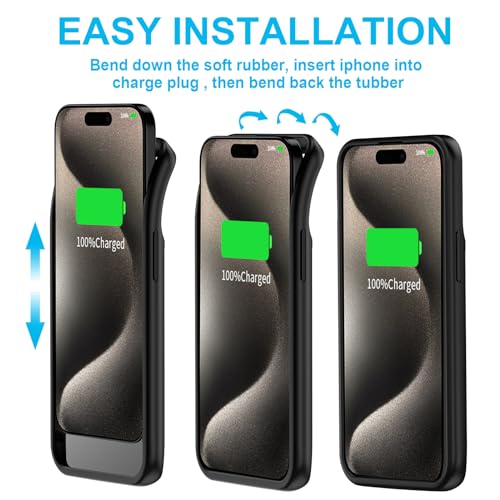 Coque de charge iPhone 15 Pro Max idéale pour voyage et longs trajets - 6