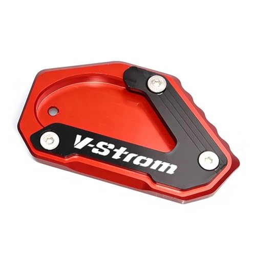 �ɓK������X�Y�L V-STROM 650/XT VSTROM 650 DL650 2004-2024 �I�[�g�o�C CNC �L�b�N�X�^���h�����X�^���h�����p�b�h�T�|�[�g�v���[�g(Red 1)