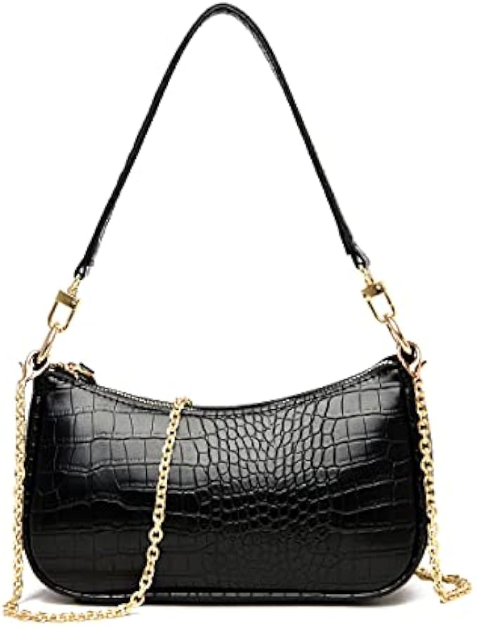 DOREAMALOE Shoulder Bag Retro Classic Purse Clutch Shoulder Tote HandBag with Zipper Closure for Women