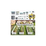 TRJZWA 52 M Automatique Goutte à Goutte Kit D’irrigation Complet Avec Programmateur Pour Jardin, Système D'arrosage Automatique avec 2 Sorties D'eau et Des Types de Goutteurs pour Pelouse/Patio