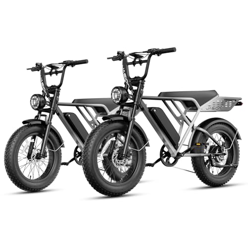 Jasion RetroVolt-Pro Electric Bike for Adults, [3000W Peak Motor & 38 MPH & 80-Miles], 1040WH Removable Battery, Hydraulic Brakes E-Bike, 20'' X 4'' Fat Tire Electric Dirt Bike