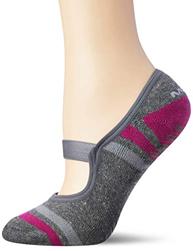 Meia Cas Sapat Fem Pilates C/Elastico, Mash, Feminino, Cinza Mescla Medio, 28-33