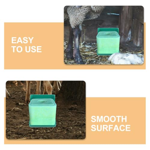 Support blocs de sel moutons chevaux | 2 mangeoires bétail fixes PP