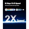 Cudy Tri-Band WiFi 7 BE11000 Router, 6-Stream 10 Gbps, 4 2.5G Ports, Up to 11000Mbps, VPN Server and Client, Cudy APP and Mesh, 6 High-gain Antennas, WR11000