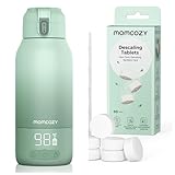Momcozy Tragbarer Flaschenwärmer Baby für unterwegs, 500ml Kapazität & Entkalkungstab für...