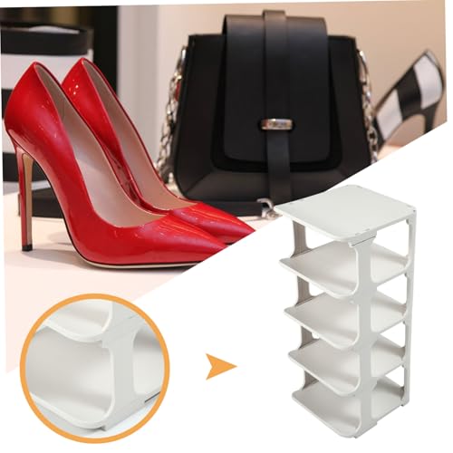 Étagère à chaussures pour entrée étroite avec rangement multicouche