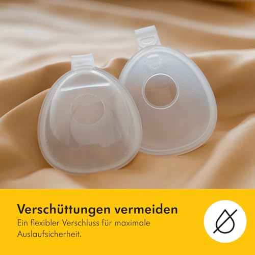 Medela InBra Milchauffangschalen, auslaufsicheres, tragbares Design mit flexiblem Verschluss, anatomischer Form, BPA-frei… – Ansicht 6