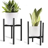 Oroonoko 2 Pack Large Plant Stand, Adjustable Metal Potted Plant Stand Holder with Adjustable Width