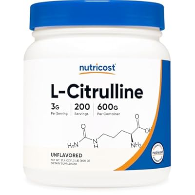 Nutricost Pure L-Citrulline Base Powder 600 Grams