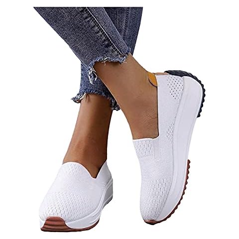 DRALOFAO Zapatos Mujer ortopédicos galonos de punto Cover