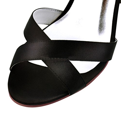 Sandales pour femme noir chic MinitooUK talon 10cm au design raffiné - 4