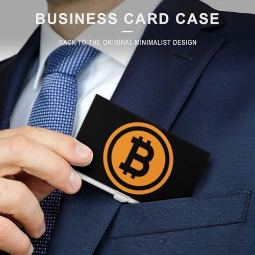 Bitcoin Business Card Holder Alloy Multi Wallet Credit Card ID Pocket Name Case3