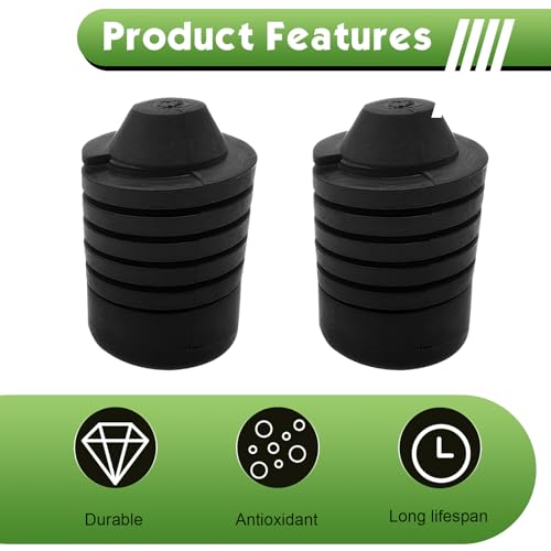 Yekoaru 2 PCS Hood Stop Bumpers, OEM# 90541-15019 Car Bumper Damping Rubber Pad, 0.86" x 1.37" Shock-absorbing Hood Buffer Block, Compatible with Highlander Corolla Tundra Runner (Black) by Yekoaru - Used condition - Image 4