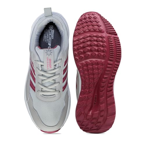 Image of ASIAN Women's Fashion-13 Sports Running,Walking & Gym Shoes For Eva Sole Casual Sneaker Lightweight Lace-Up Shoes For Girl's