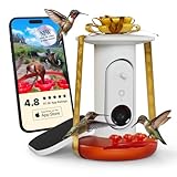 Birdbuddy Smart Solar Pro Hummingbird Feeder with Camera - AI Bird Identification, 2K Video, 5MP Photos, Outdoor Hanging, Gift for Bird Watching