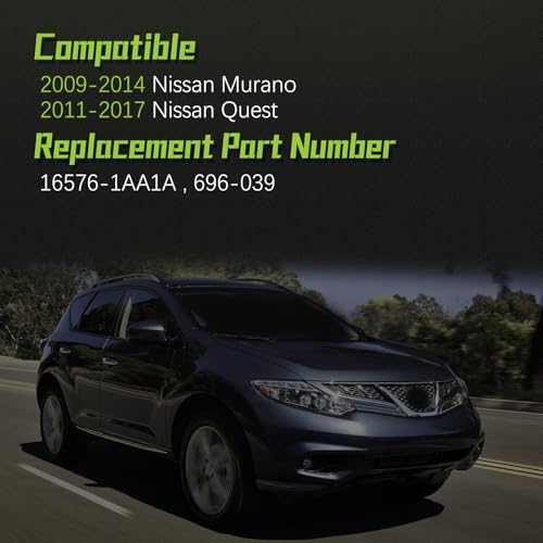 Image of 16576-1AA1A Air Cleaner Intake Hose Tube With Clamps for Nissan 2009-2014 Murano,2011-2017 Quest 16576-1AA0A 696-039
