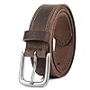 VATAN Men’s Full Grain Leather Casual Every Day Jeans Belts, Handmade Men Leather Belt with Gift Box